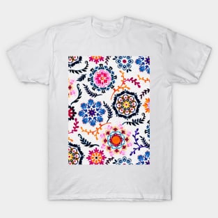 Happy Color Suzani Inspired Pattern T-Shirt